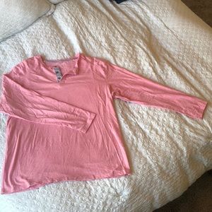 Men’s Kenneth Cole XL Pink Long Sleeve Henley